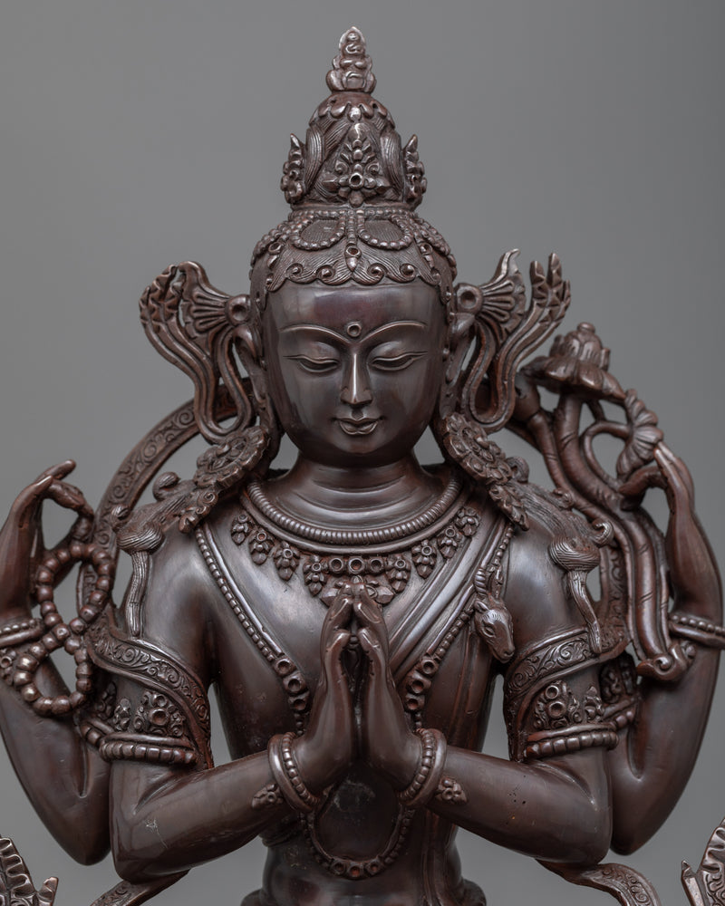 4-arm-chenrezig-practice-statue