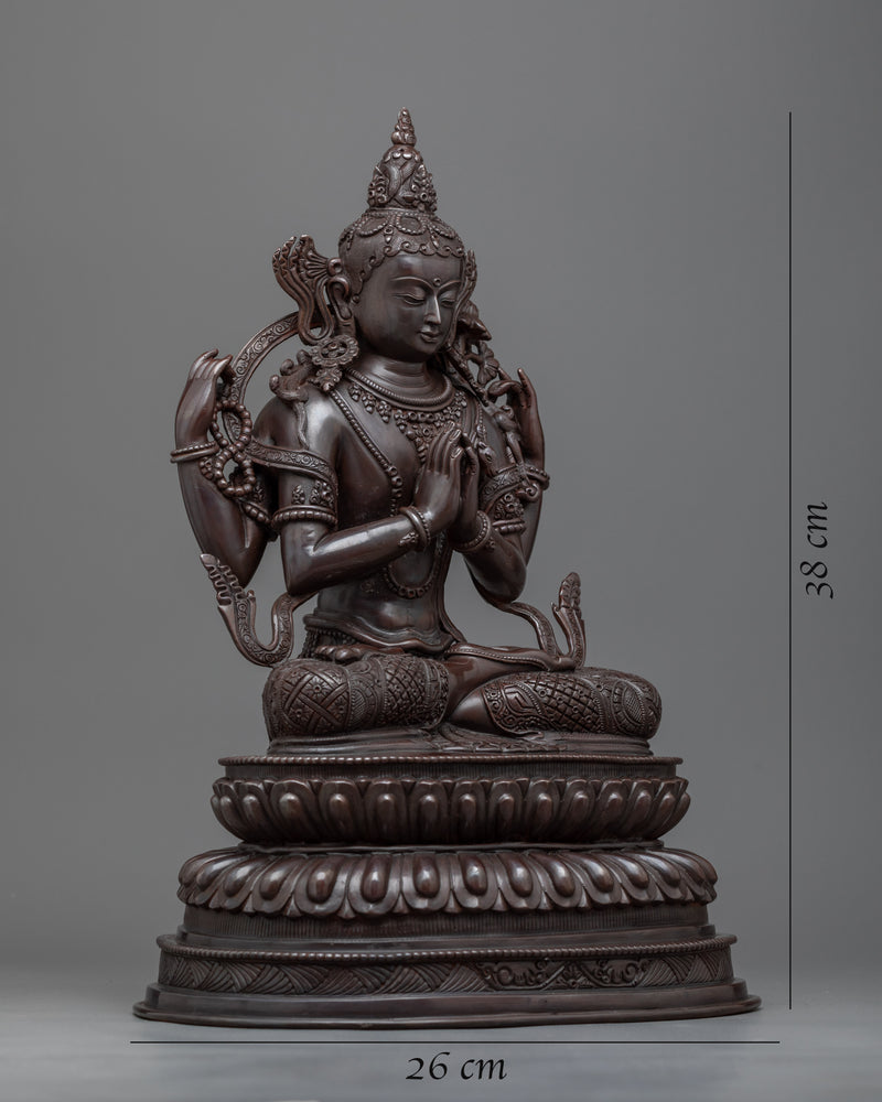 4-arm-chenrezig-practice-statue