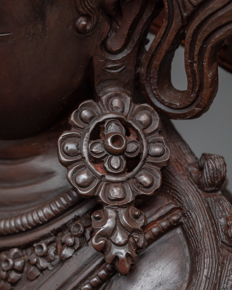 Experience the Compassionate Embrace of the 4-Arm Chenrezig Practice Statue | Your Pathway to Inner Peace