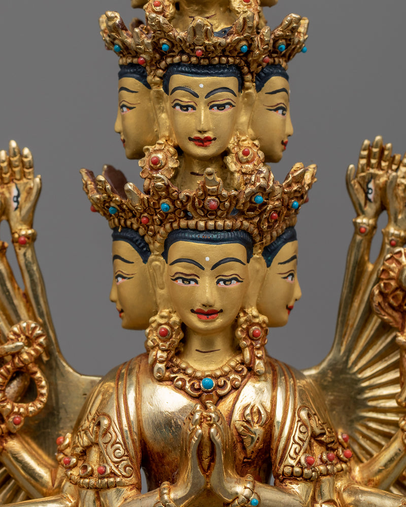 Sculpted Chenrezig 1000 Arms Statue | A Harmonious Blend of Spirituality and Artistry