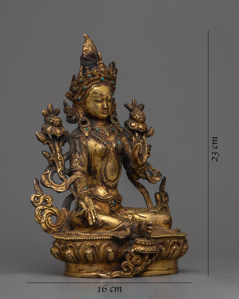 antique-finished-green-tara-statue