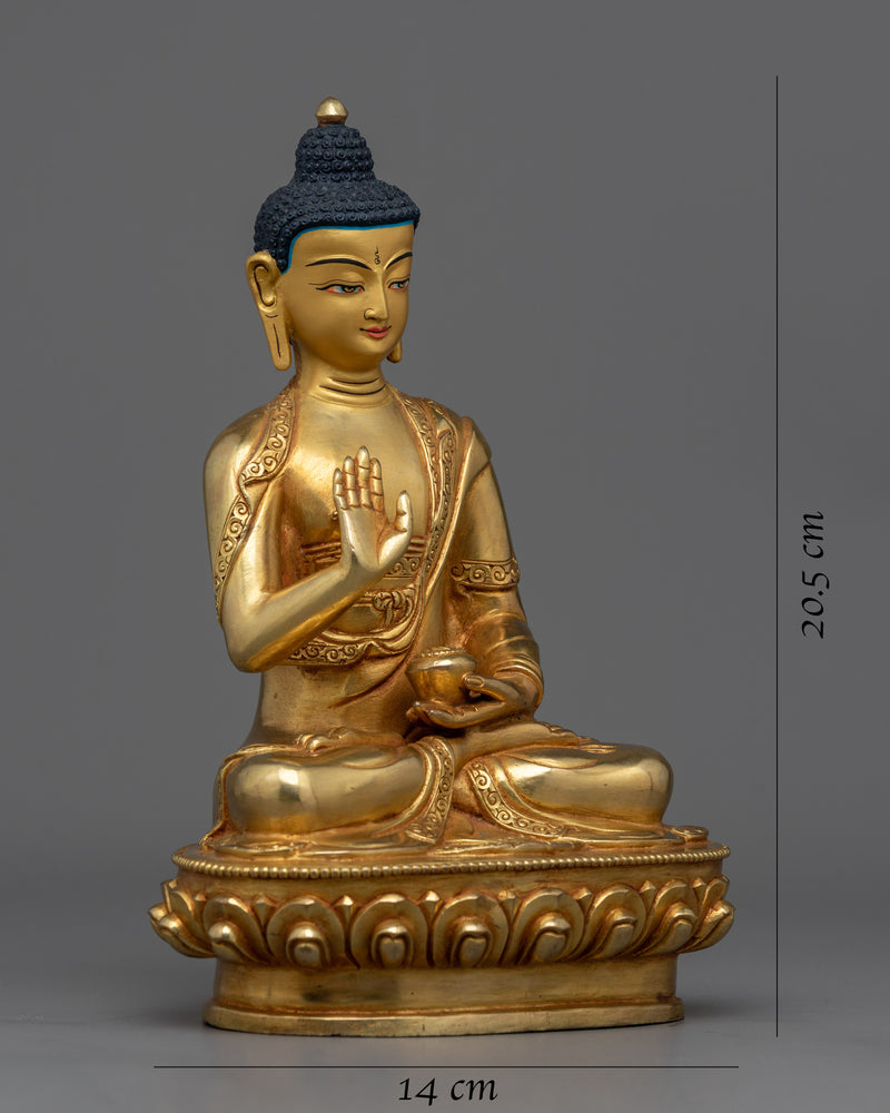 Amogasiddhi Statue | 8 Inches one of the Five Wisdom Buddhas of Buddhism