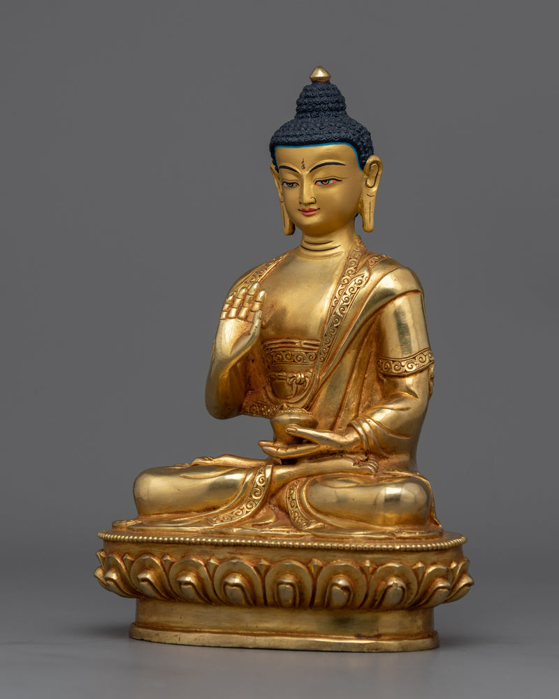 Amogasiddhi Statue | 8 Inches one of the Five Wisdom Buddhas of Buddhism