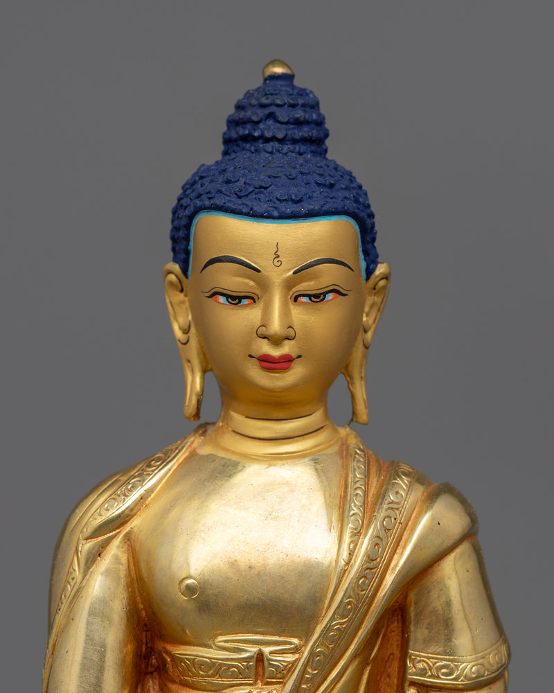 Bhaisajyaguru Rupa | 24k Gold Gilded Statue of Medicine Buddha