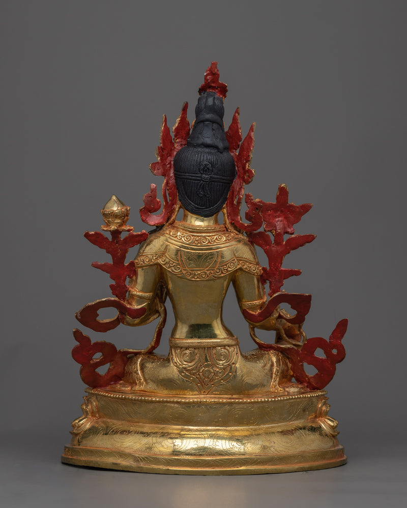 12.9 Inch Green Tara Statue 