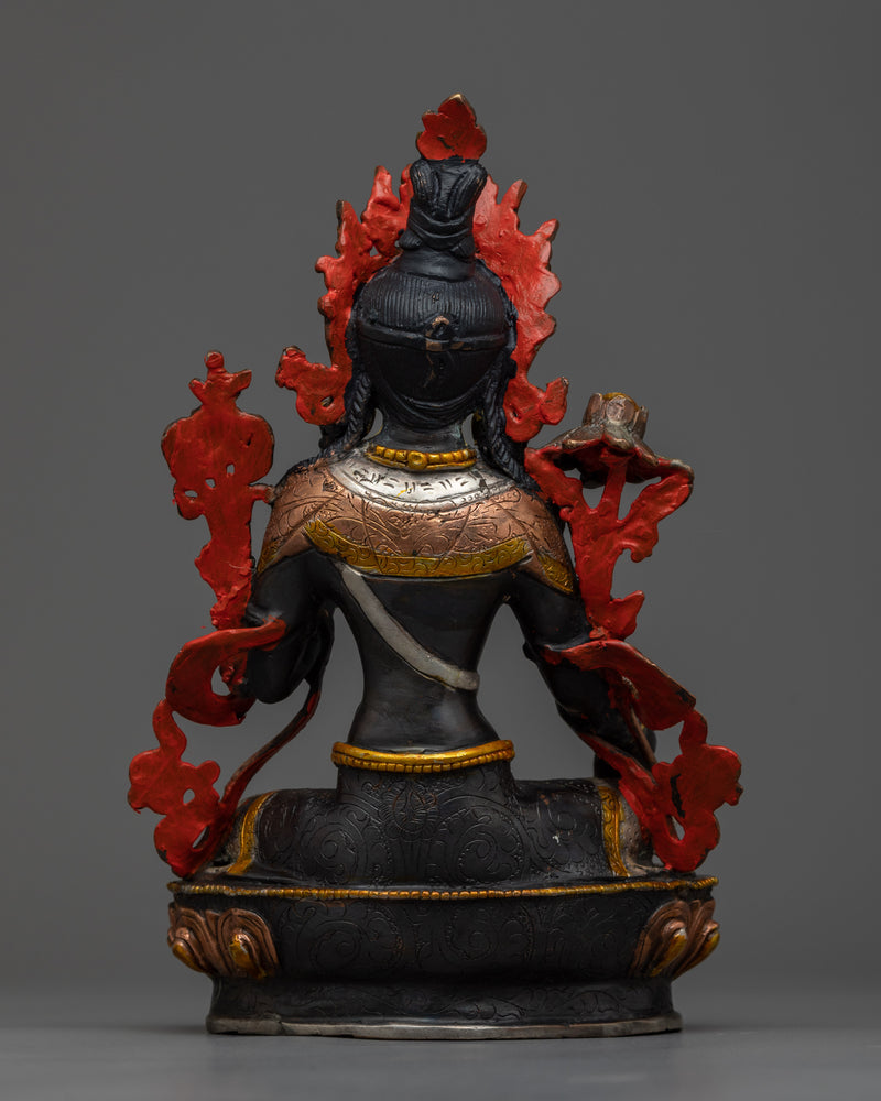 Green Tara Statue 9 Inch 