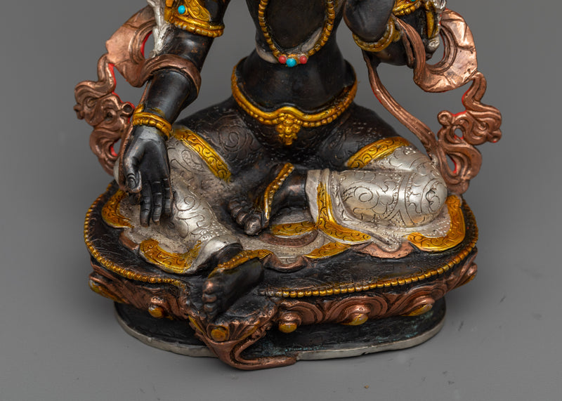 Green Tara Statue 9 Inch | Female Enlightened Buddha