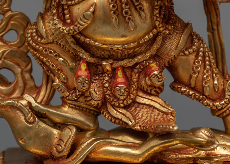 Six-Armed Mahakala Sadhana Sculpture | A Symbol of Protection and Transformation