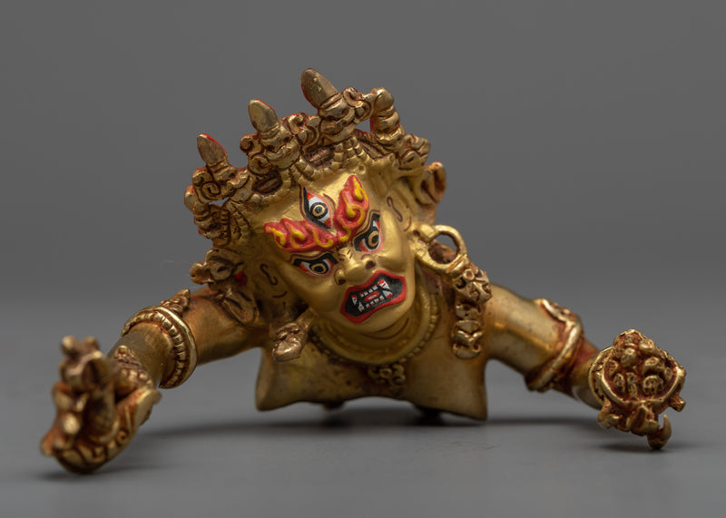 Four-Armed Mahakala with Consort | Witness the Spiritual Symbiosis