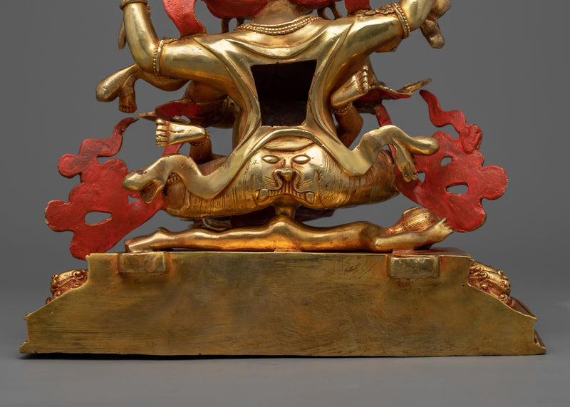 Four-Armed Mahakala with Consort | Witness the Spiritual Symbiosis