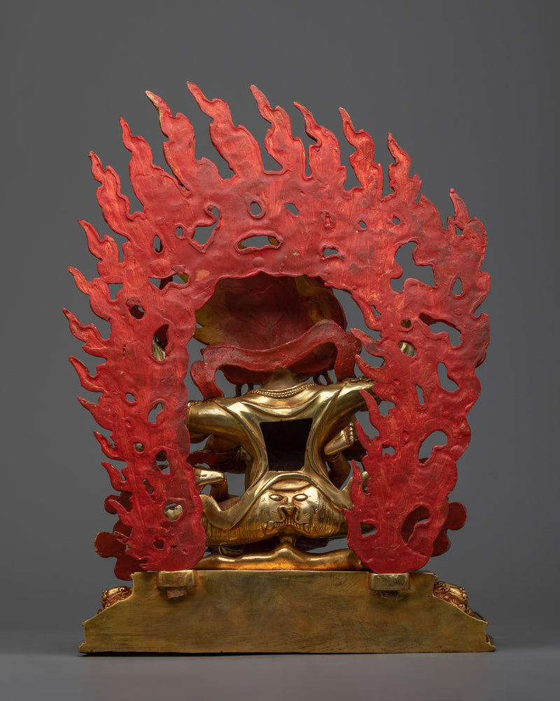 Four-Armed Mahakala with Consort | Witness the Spiritual Symbiosis