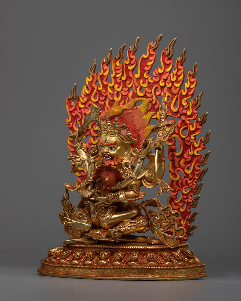 Four Armed Mahakala with consort