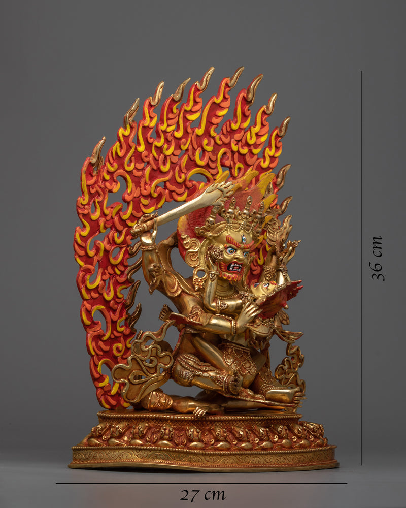 Four Armed Mahakala with consort