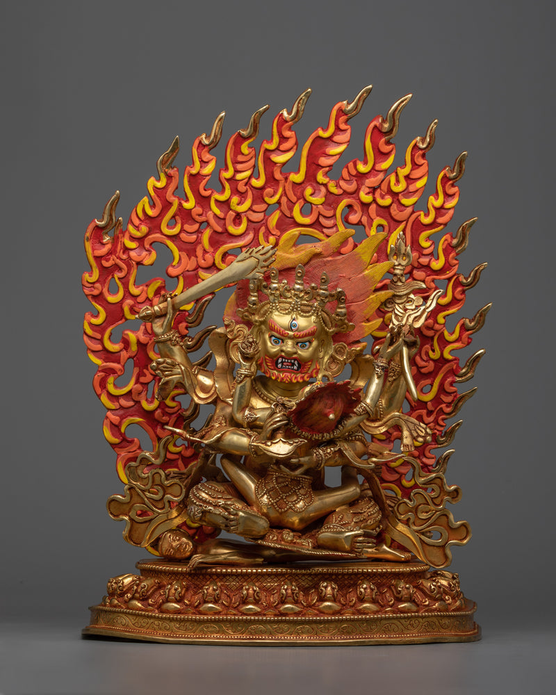 Four Armed Mahakala with consort