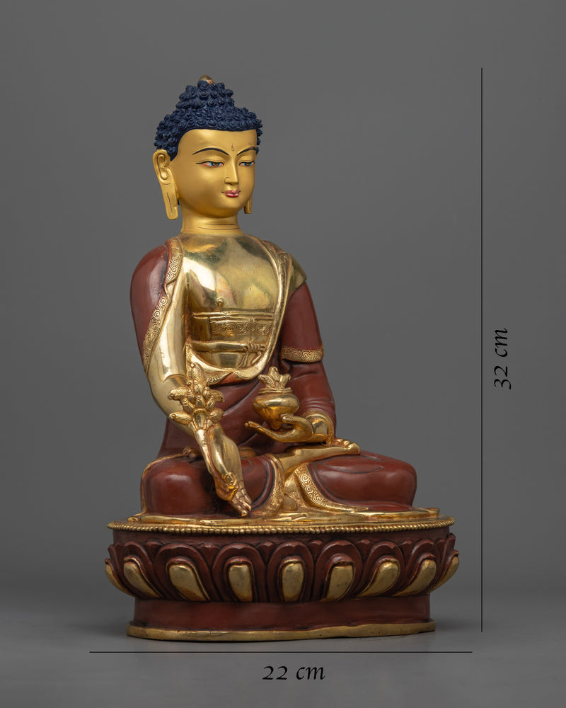 lapis lazuli medicine buddha statue 