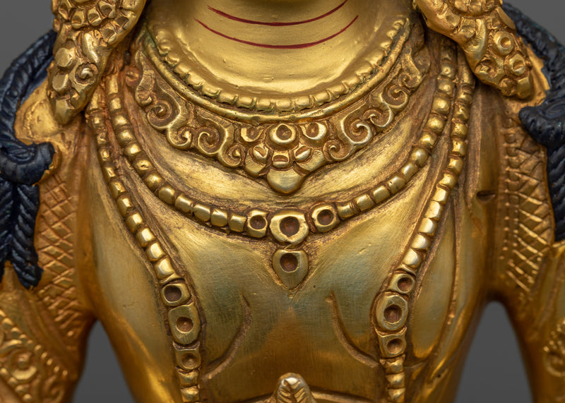 Gold Amitayus Buddha Statue | Hand-crafted in Traditional Nepali Art