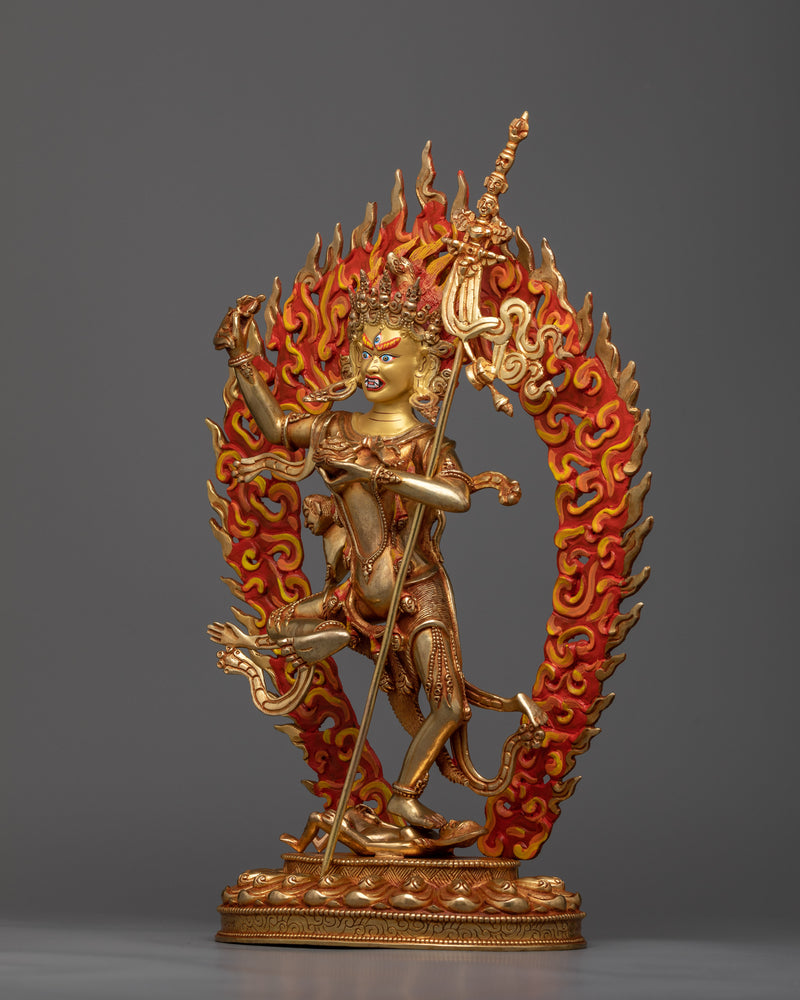 Dorje Phagmo Golden Statue | Handmade Traditional Nepali Art