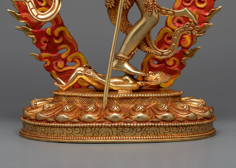 Dorje Phagmo Golden Statue | Handmade Traditional Nepali Art