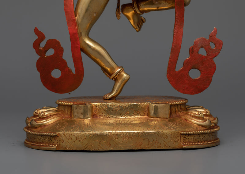 Machig Labdron Gold Statue | Tibetan Female Buddhist Monk