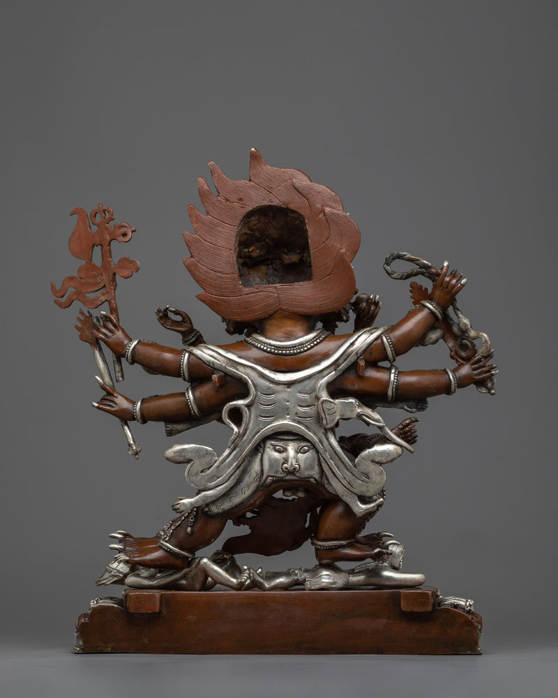 Hayagriva Silver Plated Statue | A Wrathful Emanation of Avalokiteshvara