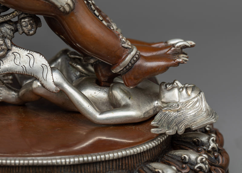 Hayagriva Silver Plated Statue | A Wrathful Emanation of Avalokiteshvara