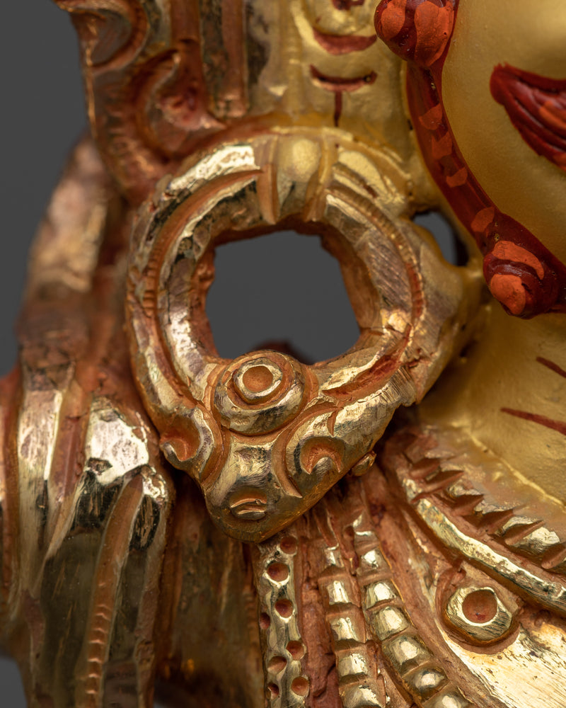 Vajrapani Gold Statue | The Protector and Guide of Gautama Buddha