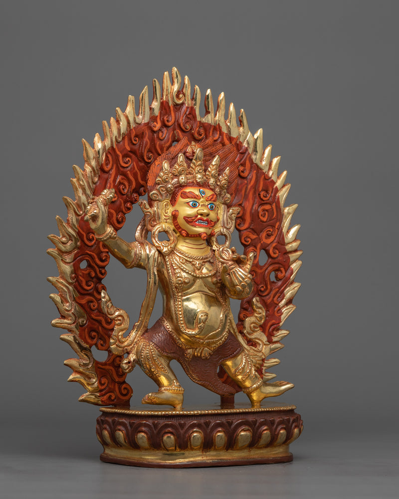 Vajrapani Gold Statue 