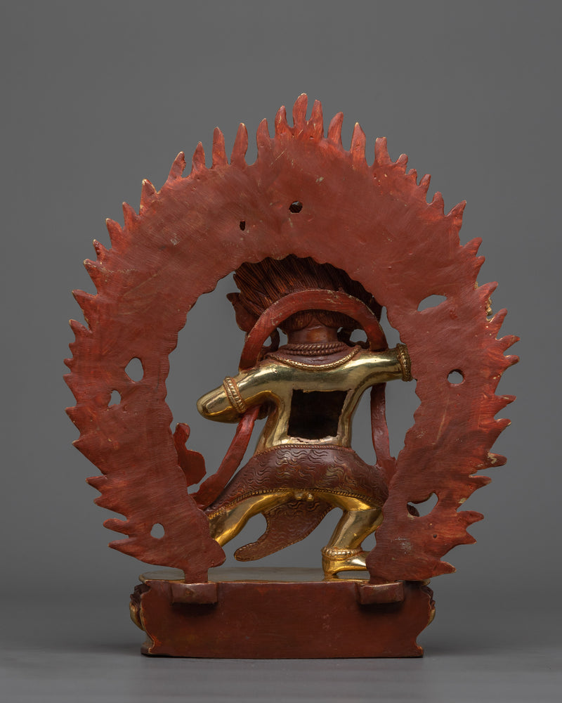 Vajrapani Gold Statue 