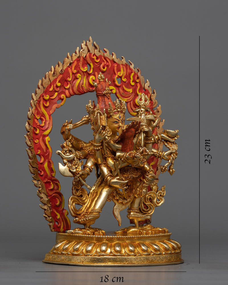 Twelve-Armed Chakrasamvara Statue