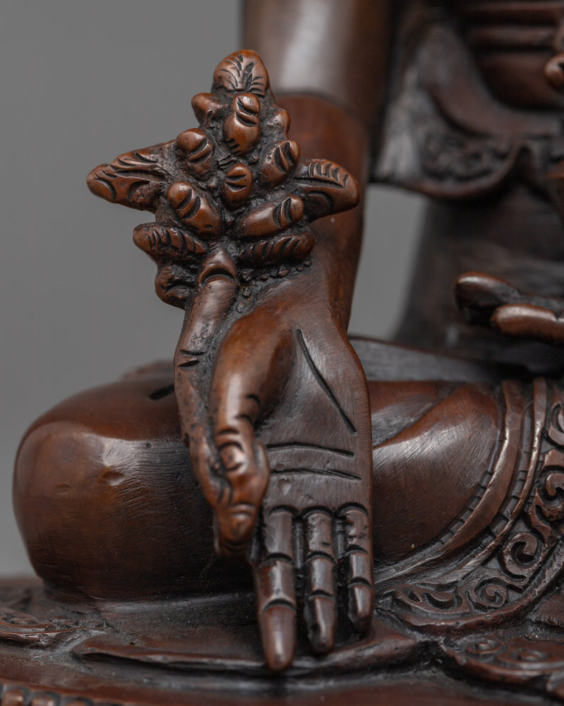 Medicine Healing Buddha Statue | Handmade in Nepal by Nepali Artists