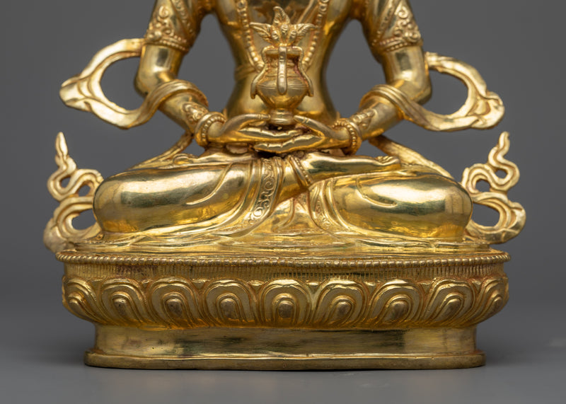 Amitayus Buddha Infinite Lite Statue | Handmade in Nepal