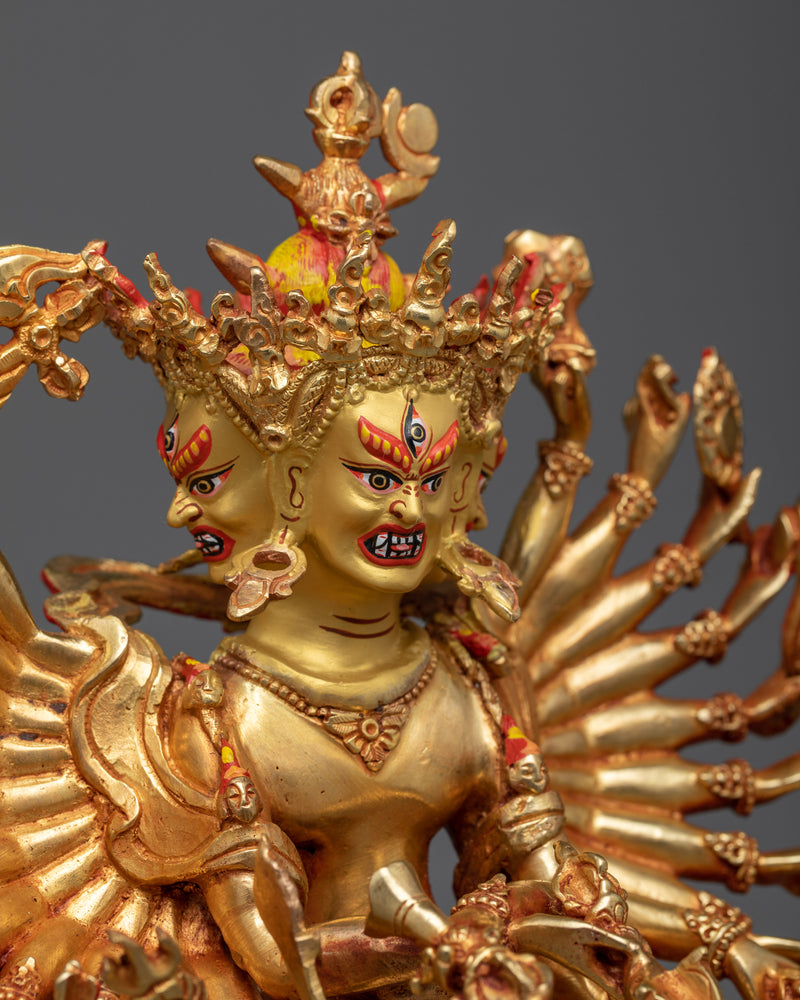 Step into Timelessness with the Kalachakra Statue | Himalayan Buddhist Artwork