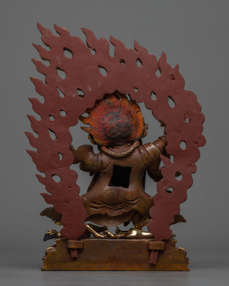 Two-Armed Bernagchen Mahakala Dharma Protector | Experience the Tranquil Aura