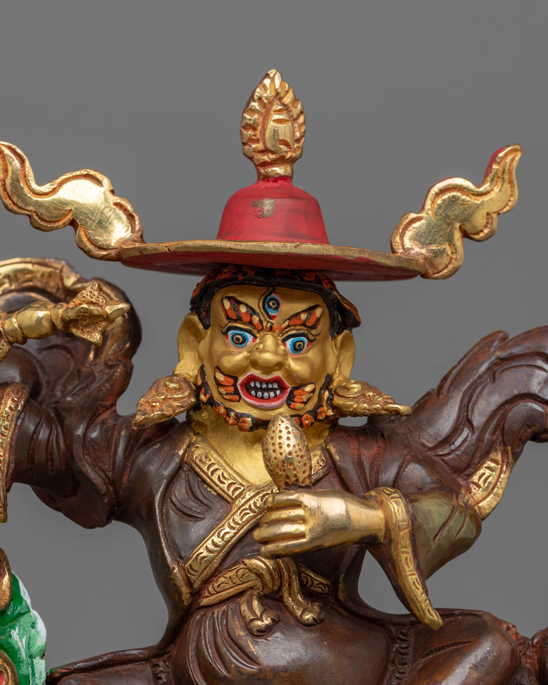 The Triad: Ekajati, Rahula, and Dorje Legpa Unveiled | Himalayan Buddhist Artwork