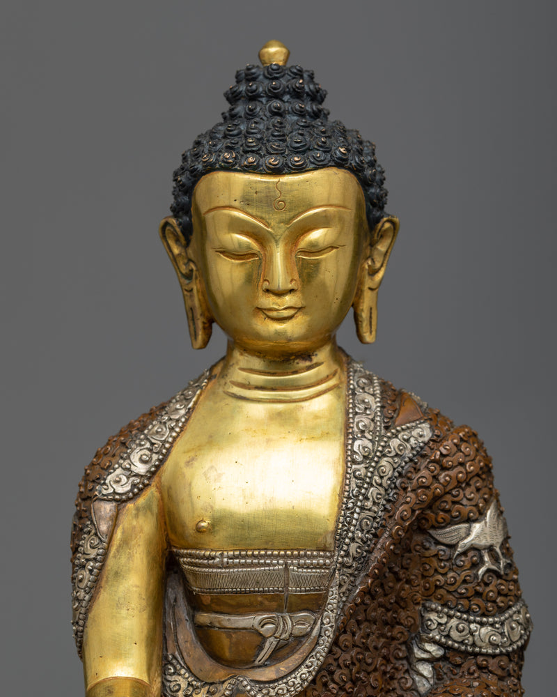 Shakyamuni Buddha Hand-Carved Statue | Made in Nepal