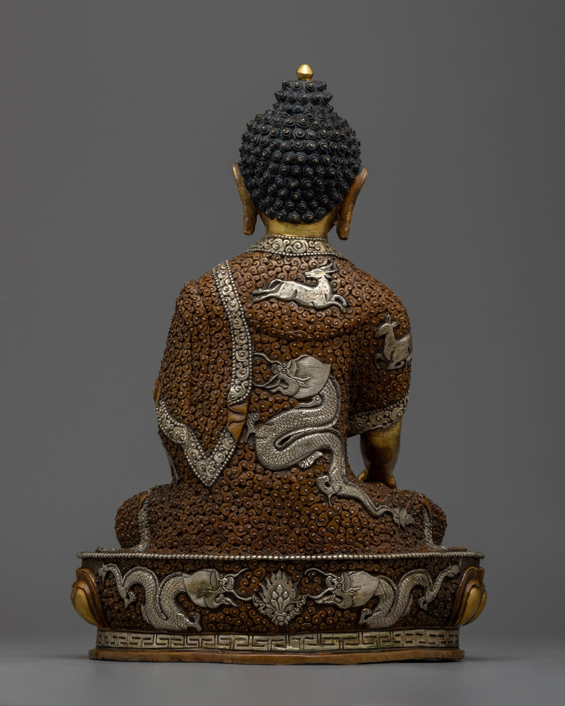 Shakyamuni Buddha Hand-Carved Statue 