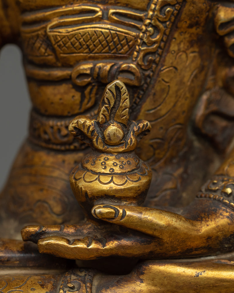 Antique Finish Medicine Buddha Statue | Healing Buddha in Buddhism