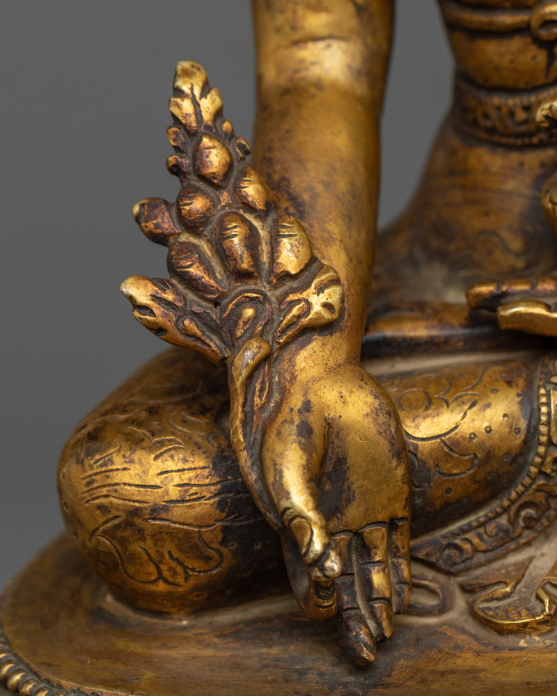 Antique Finish Medicine Buddha Statue | Healing Buddha in Buddhism