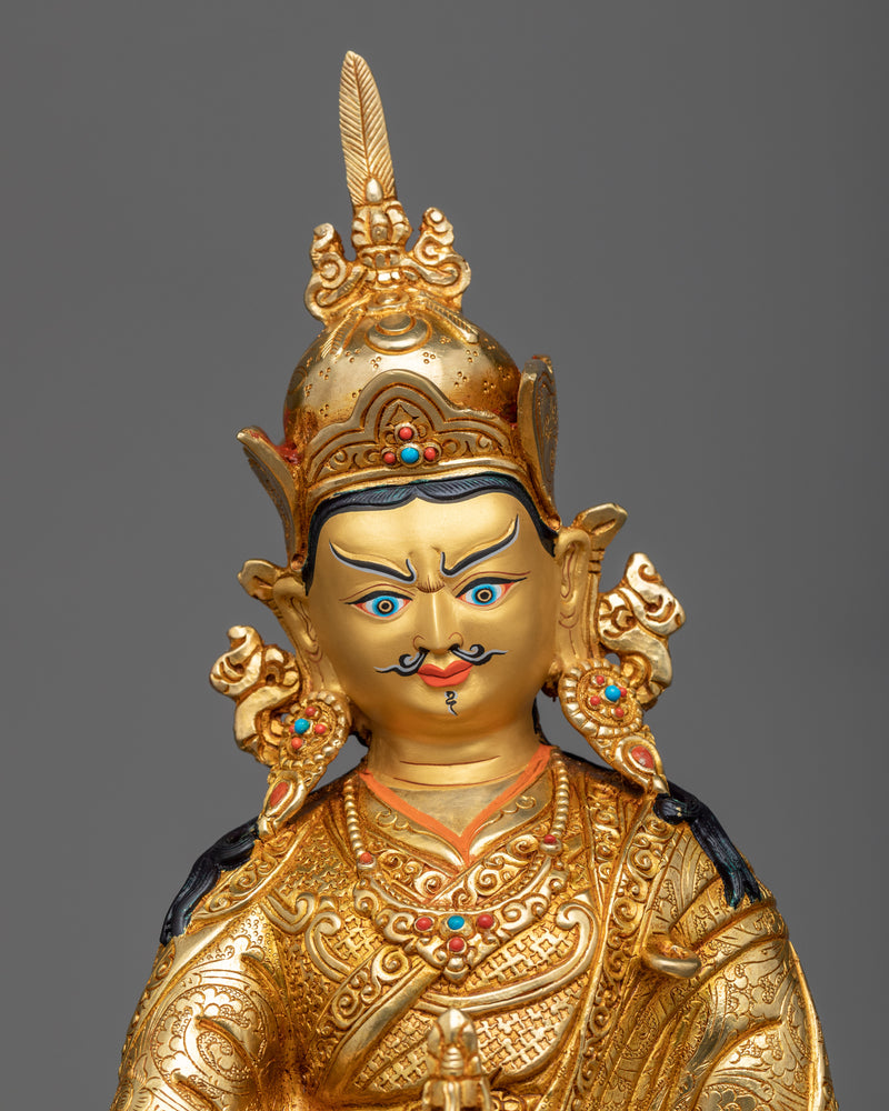 Guru Rinpoche 14.5 Inch Statue | Lotus Born Master