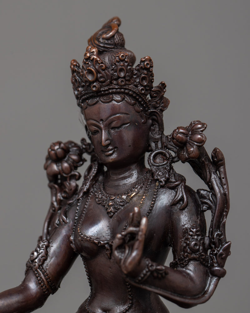 mini-green-tara statuette