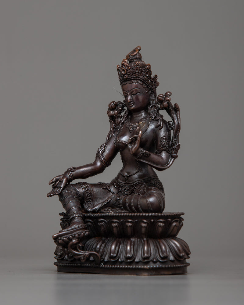 mini-green-tara statuette