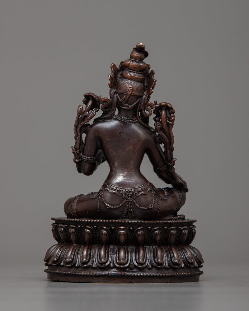 Mini Green Tara Statuette | Symbol of Compassion