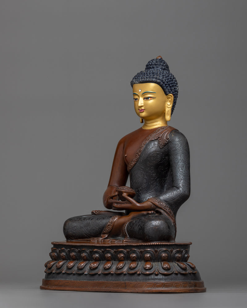 11.4 Inches Amitabha Buddha Statue | Infinite Light Buddha in Sanskrit