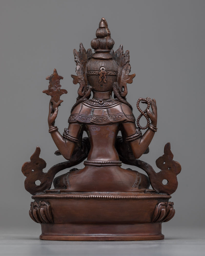 Unveil the Compassion of the Chenrezig Copper Statue | Your Window to a World of Serenity