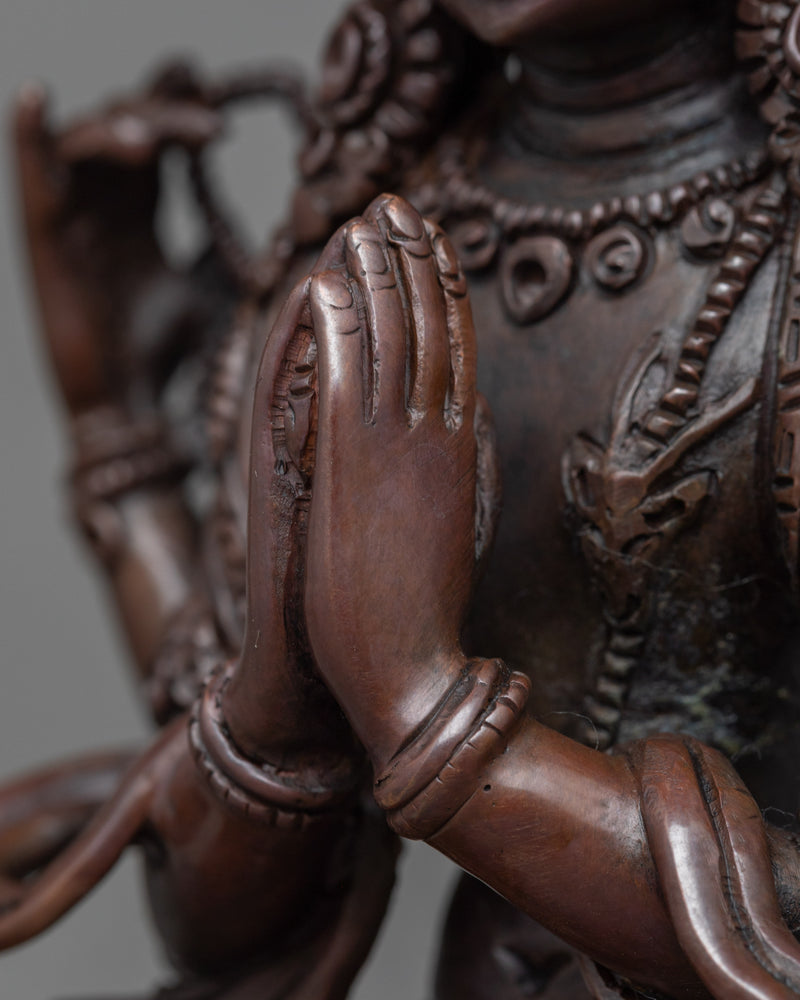 Unveil the Compassion of the Chenrezig Copper Statue | Your Window to a World of Serenity