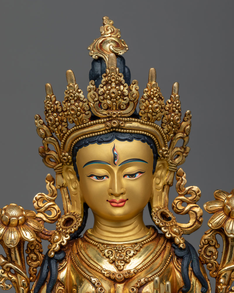 White Tara High Quality Statue | Deity of Maternal Compassion and Healing