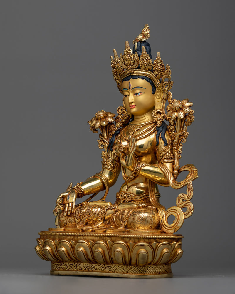 White Tara High Quality Statue | Deity of Maternal Compassion and Healing