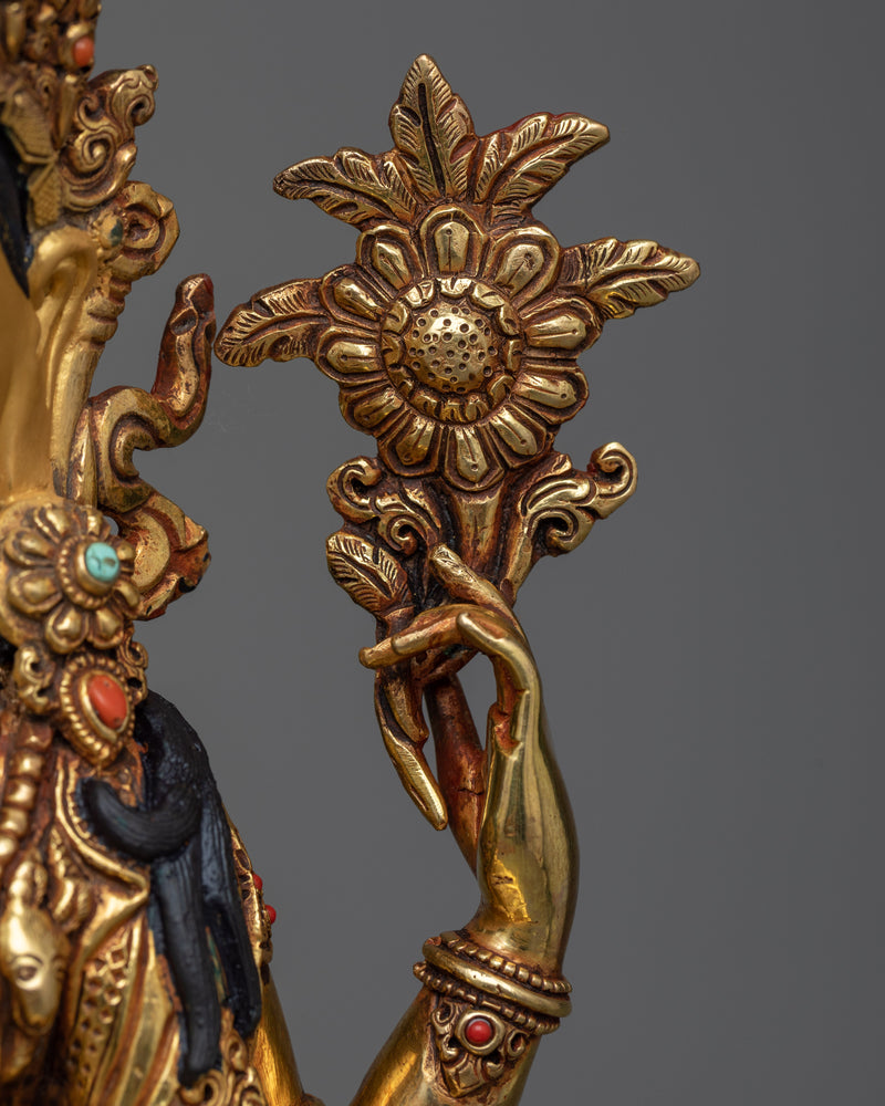 Chenrezig 12.5 Inches Statue | High-Quality Sculpture of Compassionate Deity