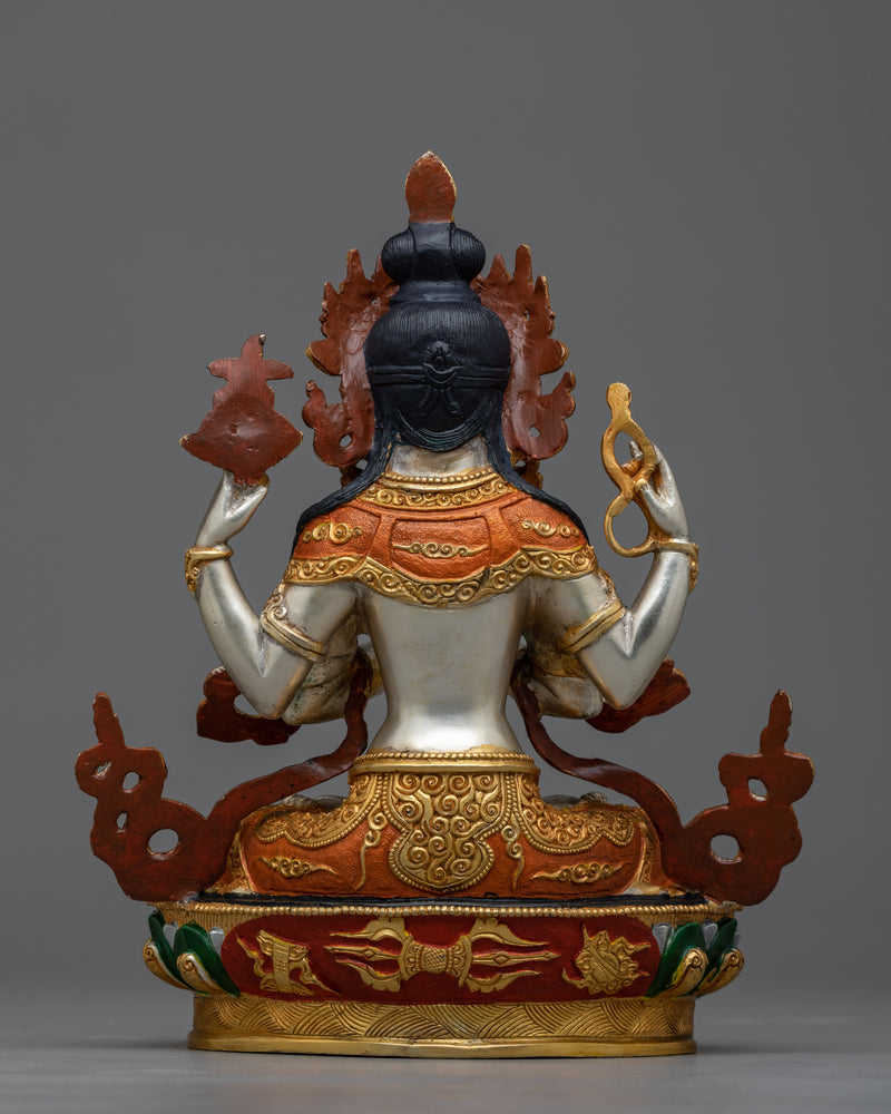 Avalokitesvara Statue | Handmade Sculpture of Tibetan Chenrezig