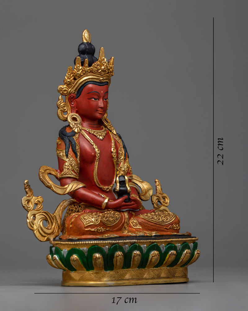 22cm Amitayus Buddha Statue 